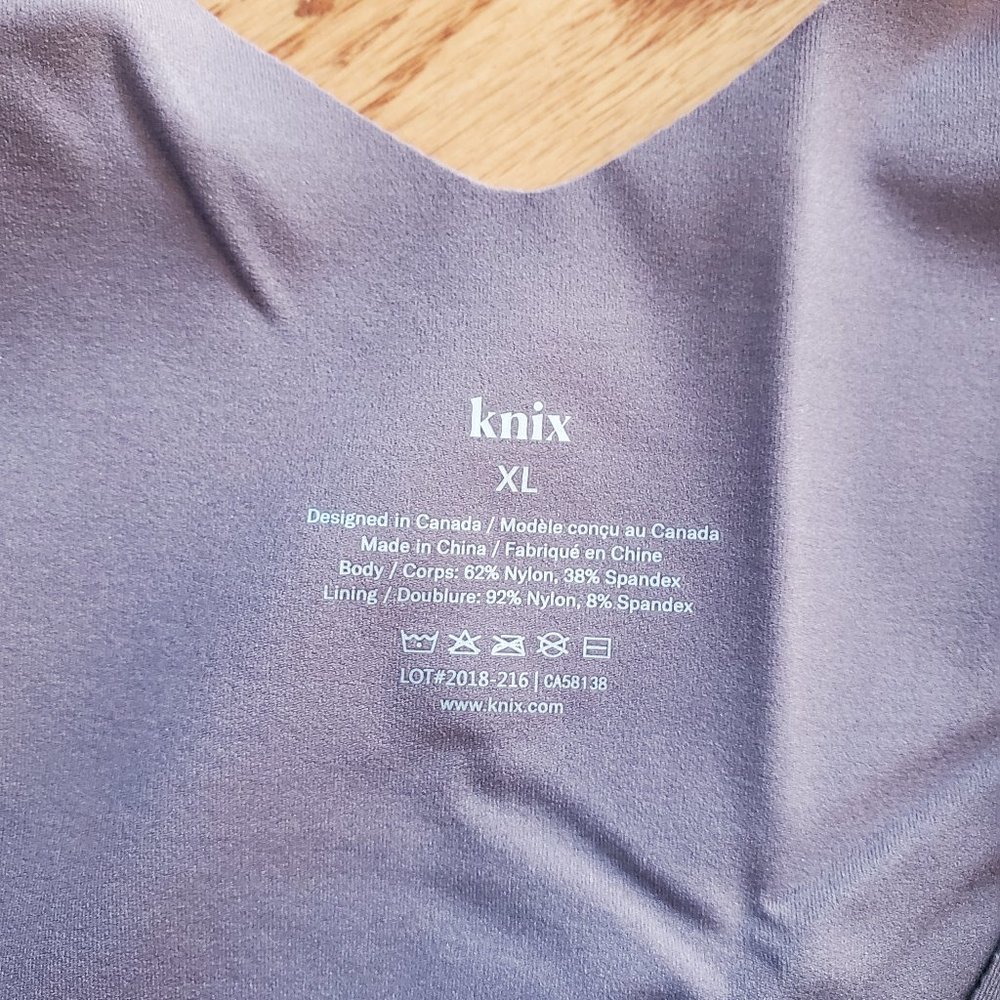 Knix XL Evolution Tank, Gray/Violet
